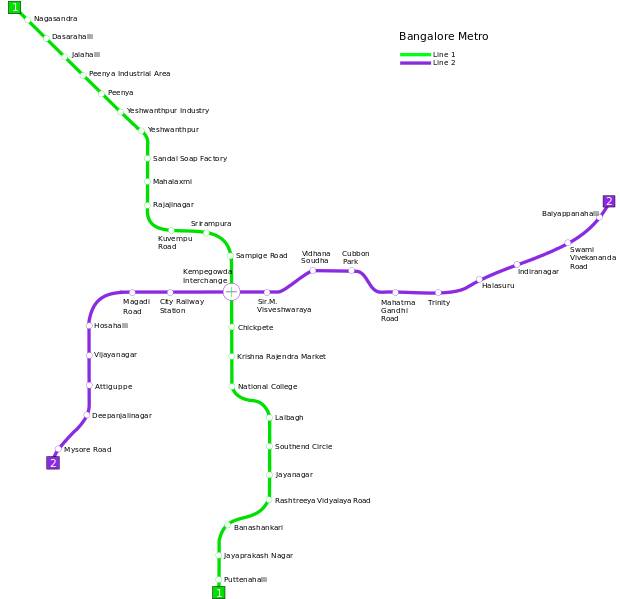 Nagsandra-metro-map